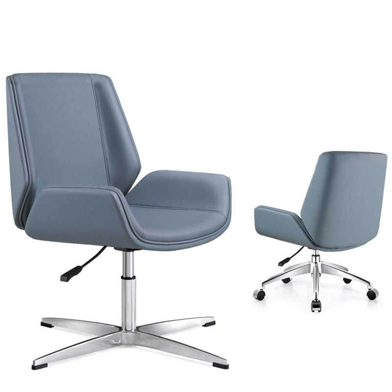 Modern Style Desk Chair Leather Computer Mid/High Back Office Chair