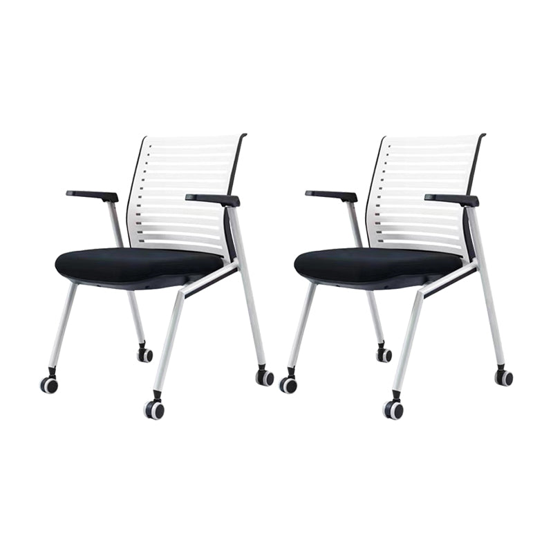 Mesh Mid-Back Desk Chair Swivel Conference Chair with Wheels