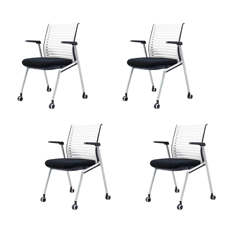 Mesh Mid-Back Desk Chair Swivel Conference Chair with Wheels