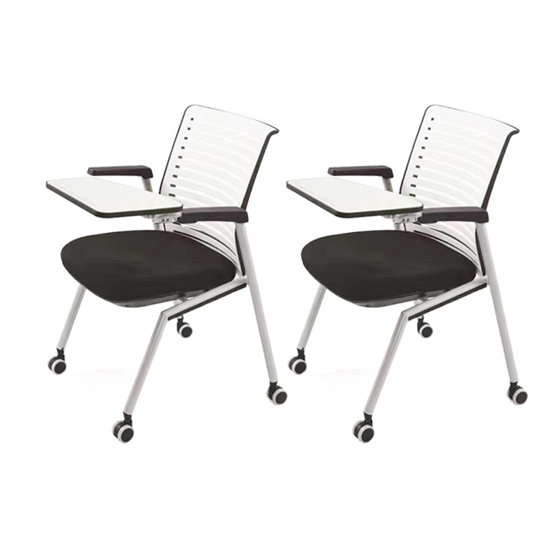 Mesh Mid-Back Desk Chair Swivel Conference Chair with Wheels