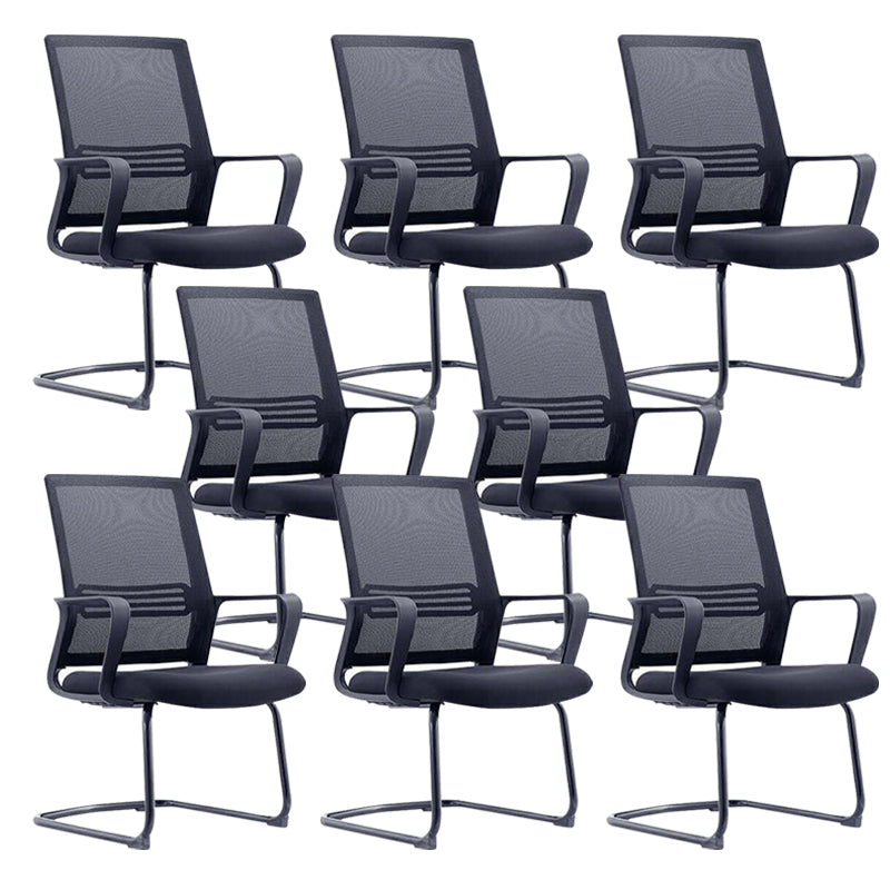 Contemporary Office Chair Black Breathable Air Grid Upholstered Desk Chair