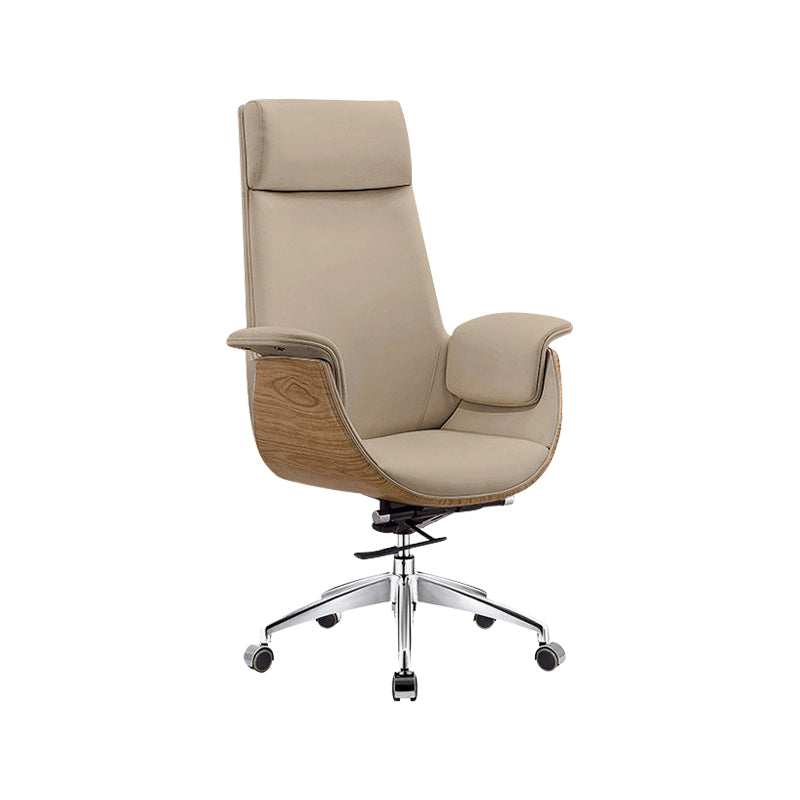 Modern & Contemporary Upholstered Chair Leather Task High Back Chair