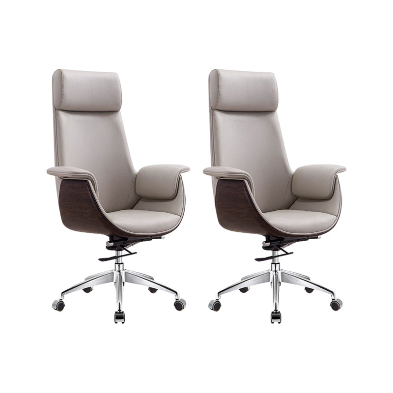 Modern & Contemporary Upholstered Chair Leather Task High Back Chair