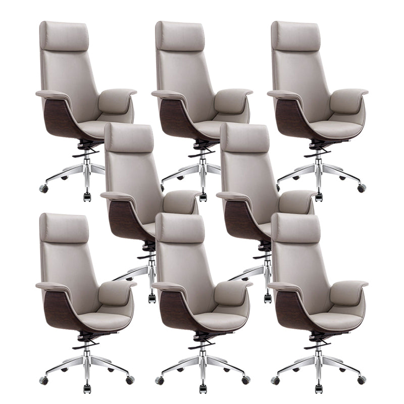 Modern & Contemporary Upholstered Chair Leather Task High Back Chair