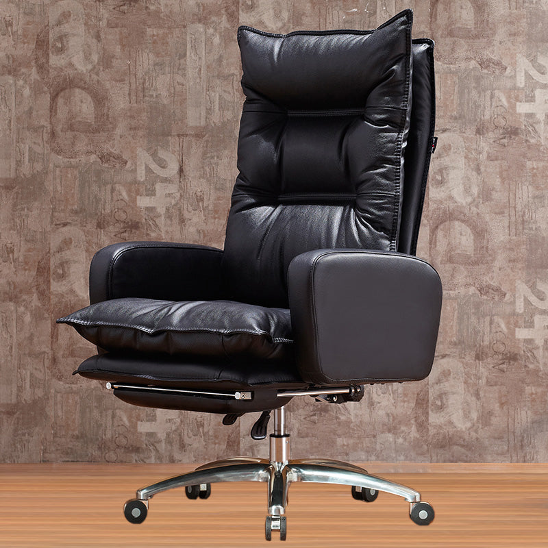 Contemporary Tilt Mechanism Arm Chair Executive High Back Swivel Chair