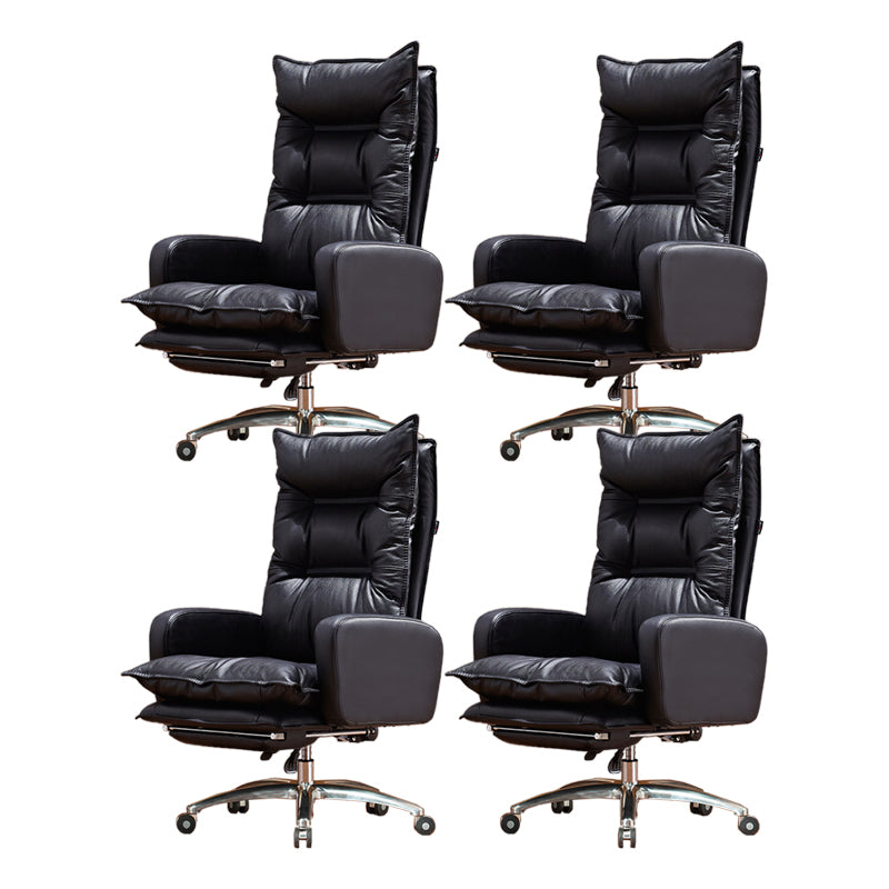 Contemporary Tilt Mechanism Arm Chair Executive High Back Swivel Chair