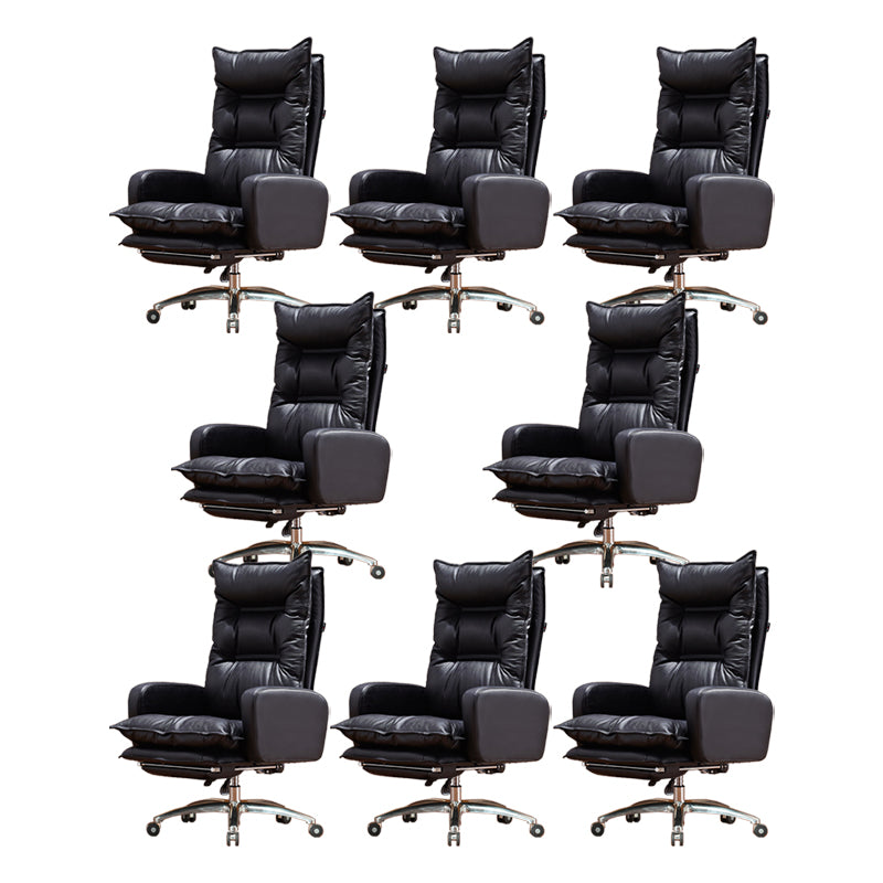 Contemporary Tilt Mechanism Arm Chair Executive High Back Swivel Chair