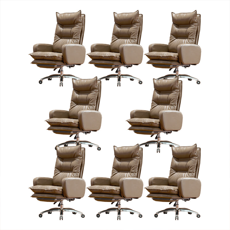 Contemporary Tilt Mechanism Arm Chair Executive High Back Swivel Chair