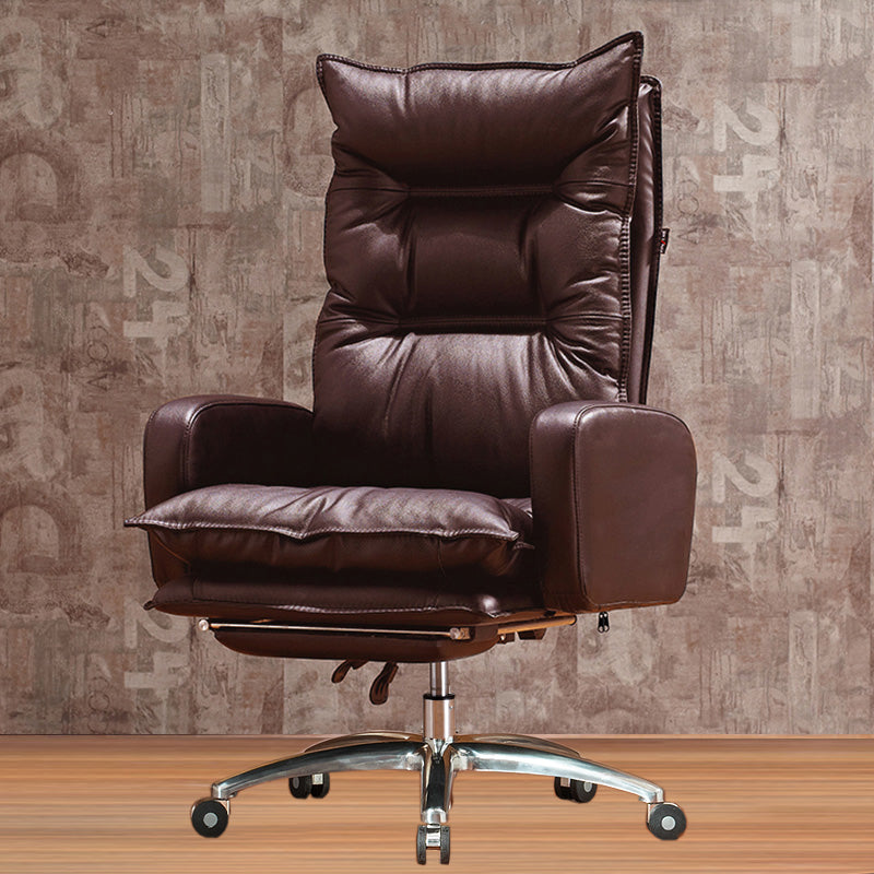 Contemporary Tilt Mechanism Arm Chair Executive High Back Swivel Chair