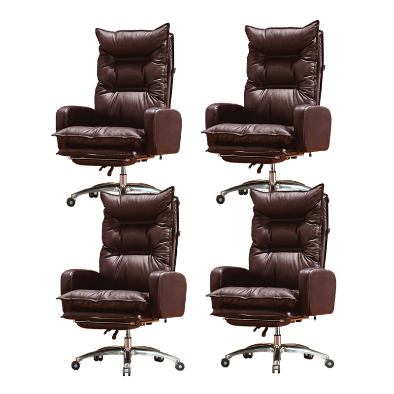 Contemporary Tilt Mechanism Arm Chair Executive High Back Swivel Chair