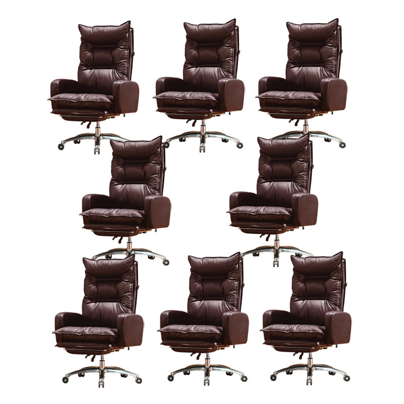 Contemporary Tilt Mechanism Arm Chair Executive High Back Swivel Chair