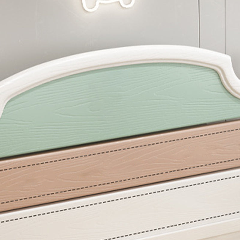 Contemporary Solid Wood Standard Bed Panel Panel Headboard Kids Bed