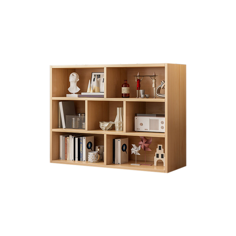 Modem Wooden Bookcase Geometric Shelf Bookshelf for Home Office