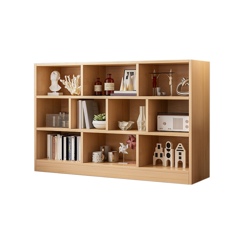 Modem Wooden Bookcase Geometric Shelf Bookshelf for Home Office