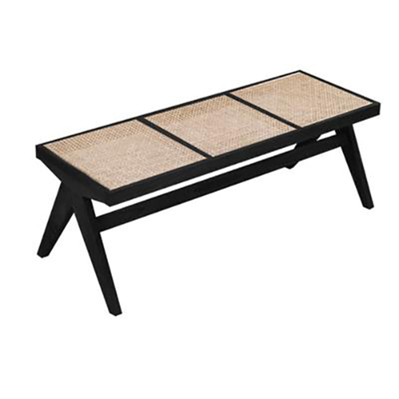 11.7-inch Width Tropical Entryway Bench Solid Wood Seating Bench