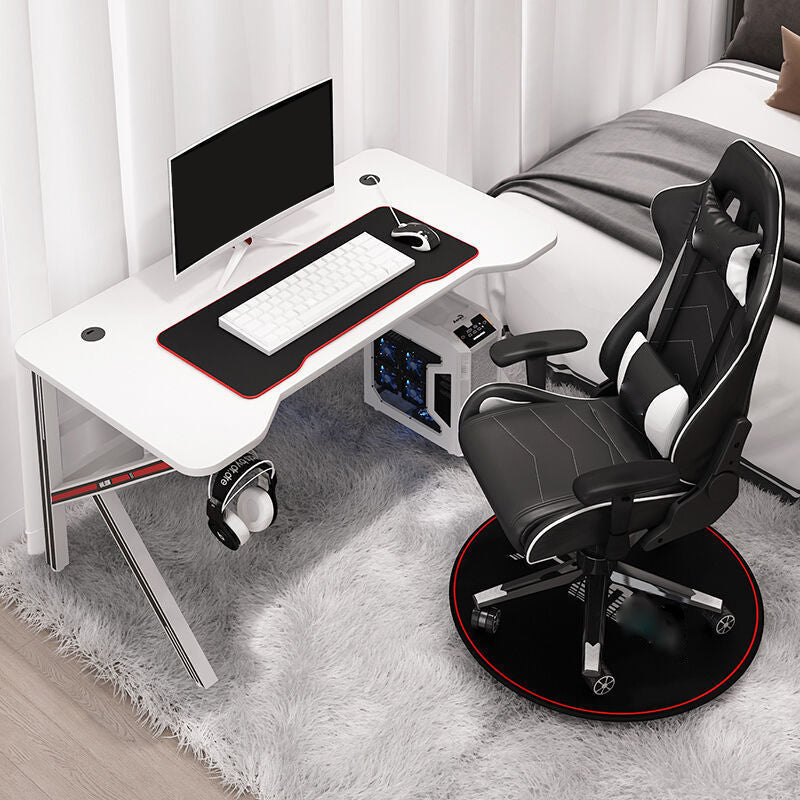 Glam Home Gaming Desk Manufactured Wood K-Shape Computer Desk