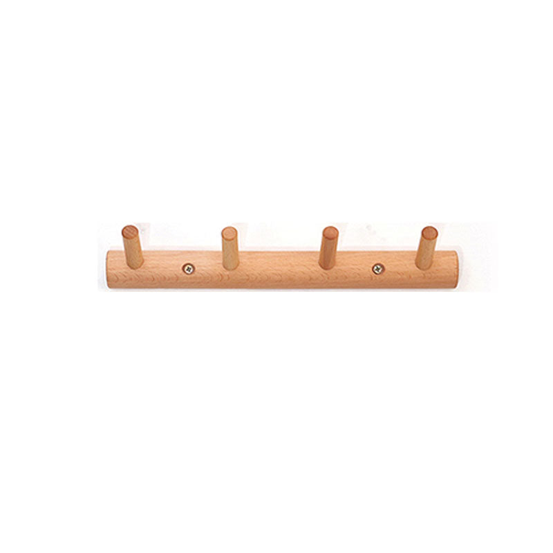 Modern Entryway Kit Wood Wall-Mounted with Hooks Coat Hanger