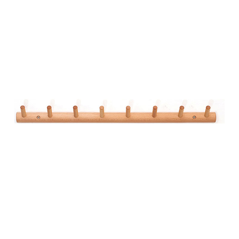 Modern Entryway Kit Wood Wall-Mounted with Hooks Coat Hanger