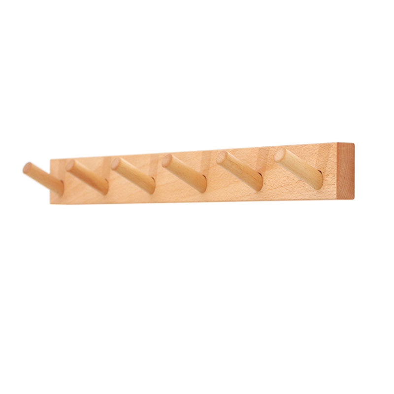 Modern Entryway Kit Wood Wall-Mounted with Hooks Coat Hanger