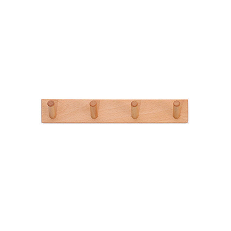 Modern Entryway Kit Wood Wall-Mounted with Hooks Coat Hanger