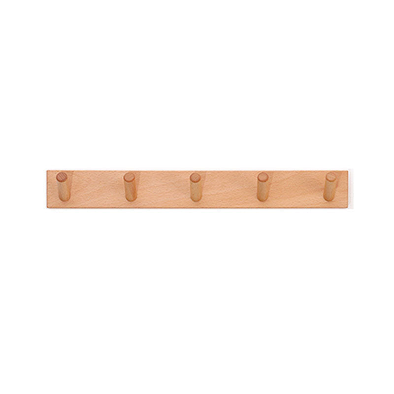 Modern Entryway Kit Wood Wall-Mounted with Hooks Coat Hanger