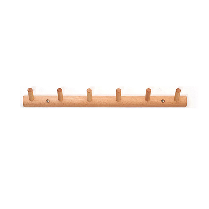 Modern Entryway Kit Wood Wall-Mounted with Hooks Coat Hanger