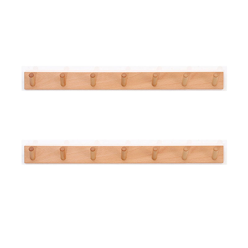 Modern Entryway Kit Wood Wall-Mounted with Hooks Coat Hanger