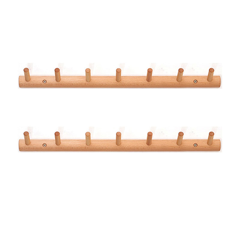 Modern Entryway Kit Wood Wall-Mounted with Hooks Coat Hanger