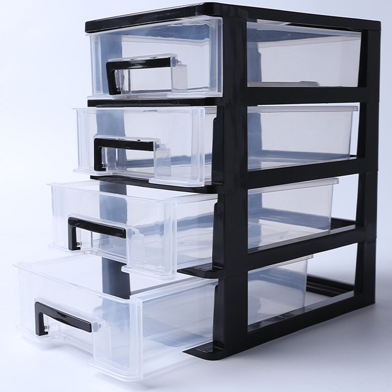 Modern Vertical File Cabinet Home or Office Plastic File Cabinet with Drawers