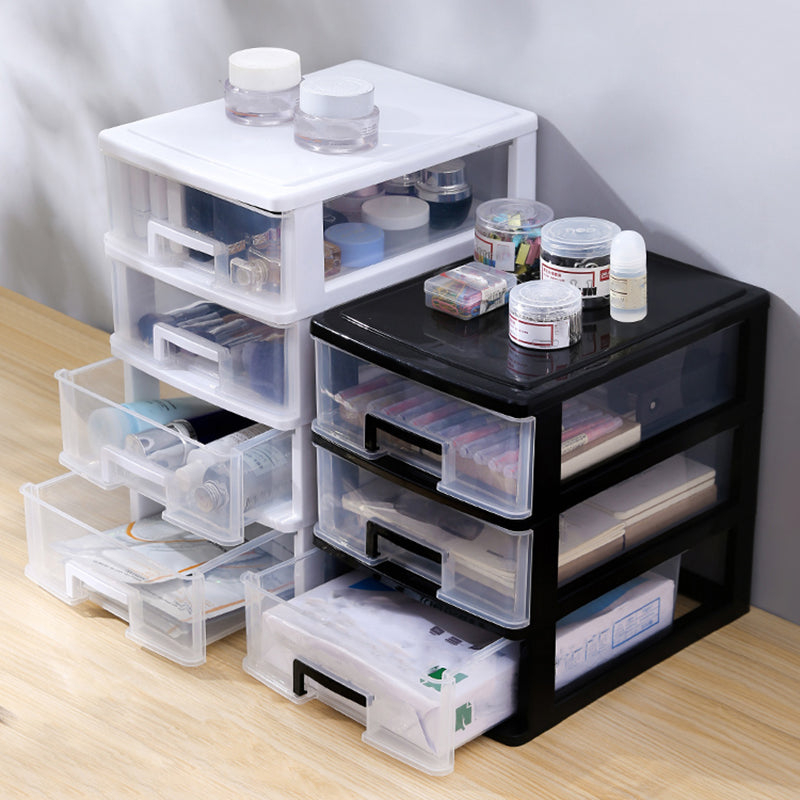 Modern Vertical File Cabinet Home or Office Plastic File Cabinet with Drawers