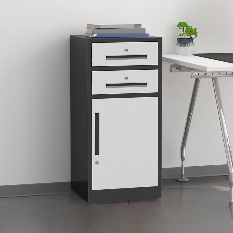 Steel Filing Cabinet Vertical File Cabinet with Lock and Storage