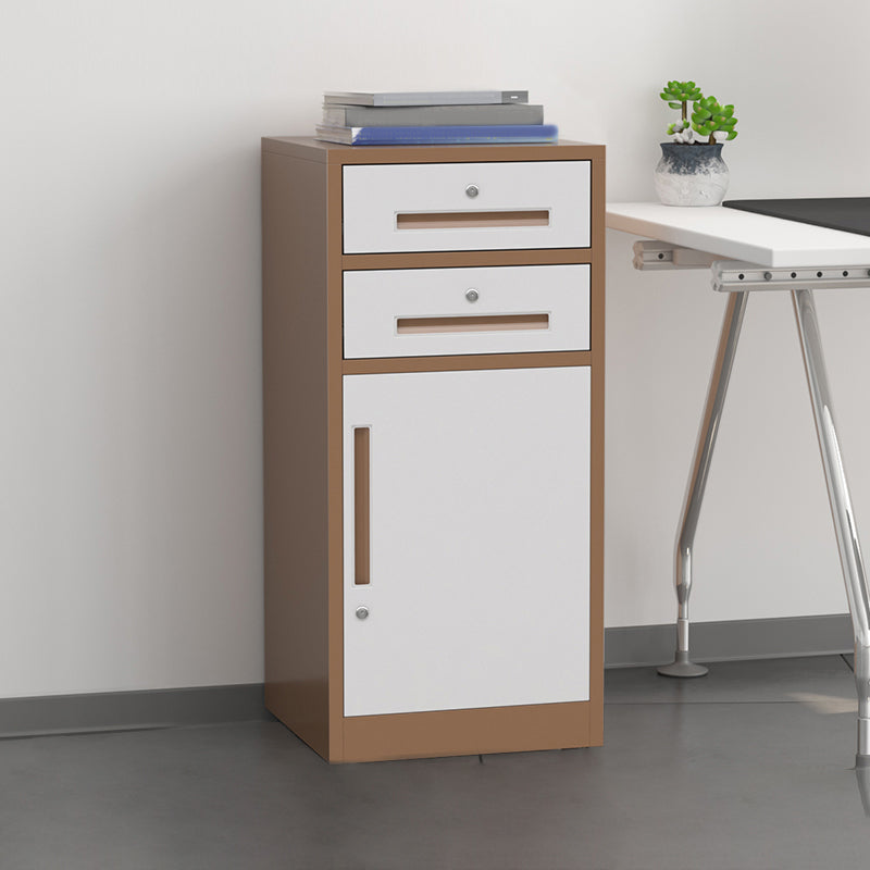 Steel Filing Cabinet Vertical File Cabinet with Lock and Storage