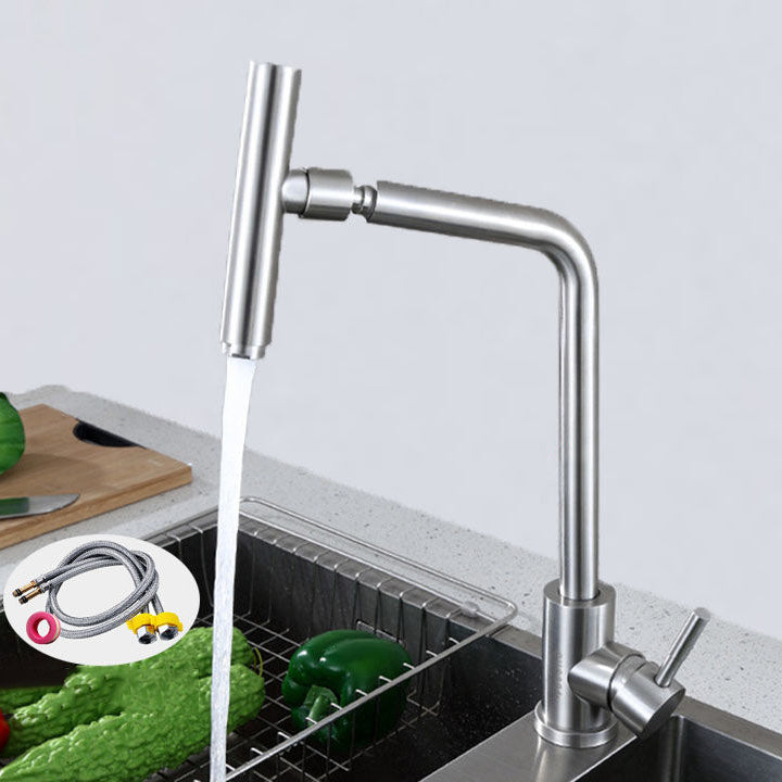 1-Handle Faucets with Water Dispenser Stainless Steel Standard Kitchen Faucets