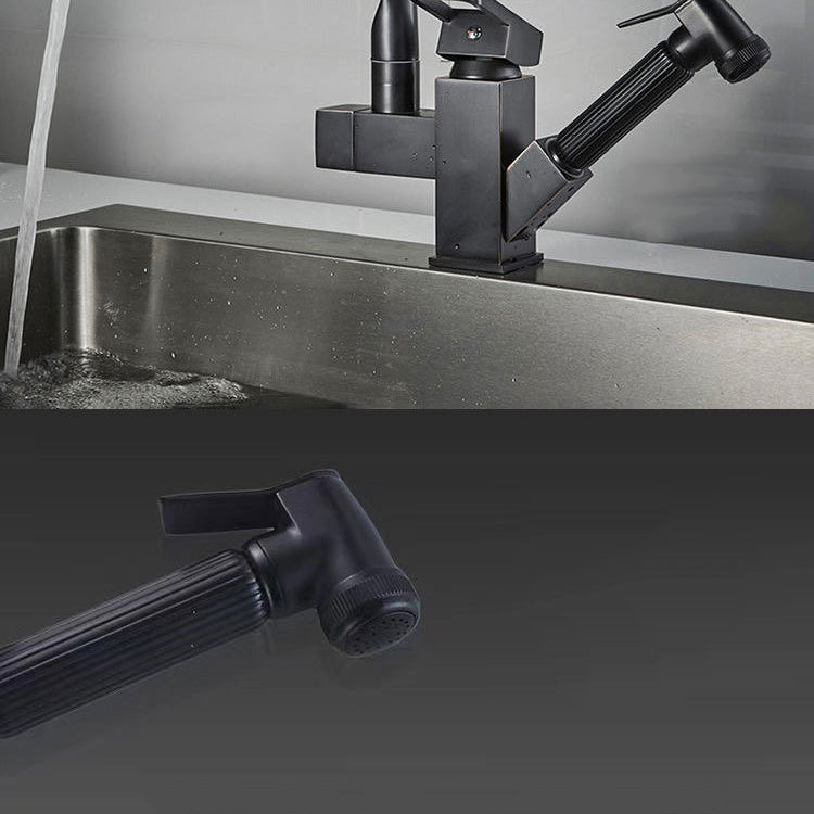 Modern 1-Handle Faucet with Water Dispenser with Pull out Sprayer Faucet