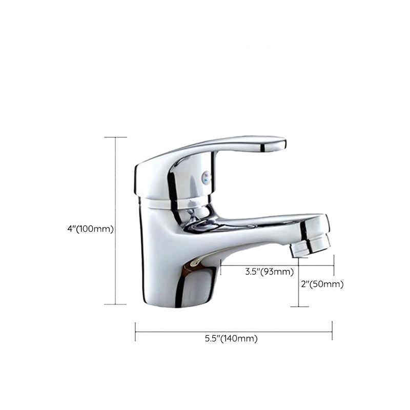 Contemporary Single Handle Kitchen Faucet  Low Profile Faucet in Chrome