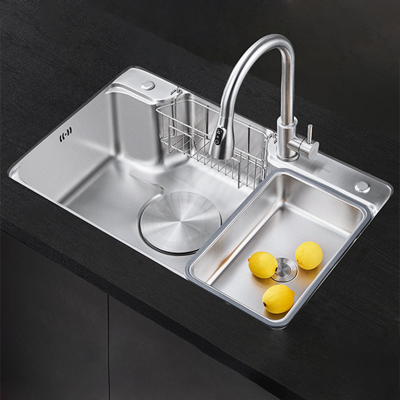 Contemporary Kitchen Sink Set Stainless Steel Friction Resistant Kitchen Sink Set