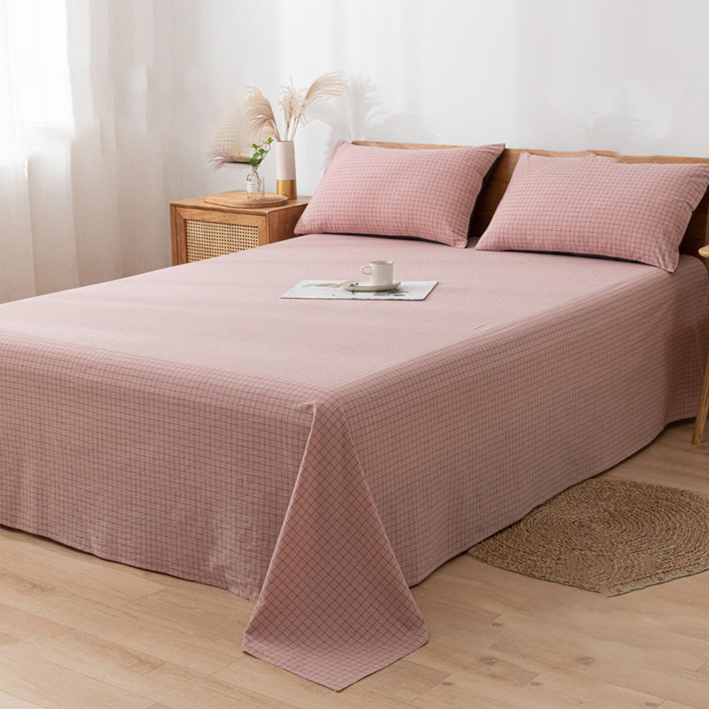 Cotton Breathable Sheet Set Soft Fade Resistant Bed Sheet Set