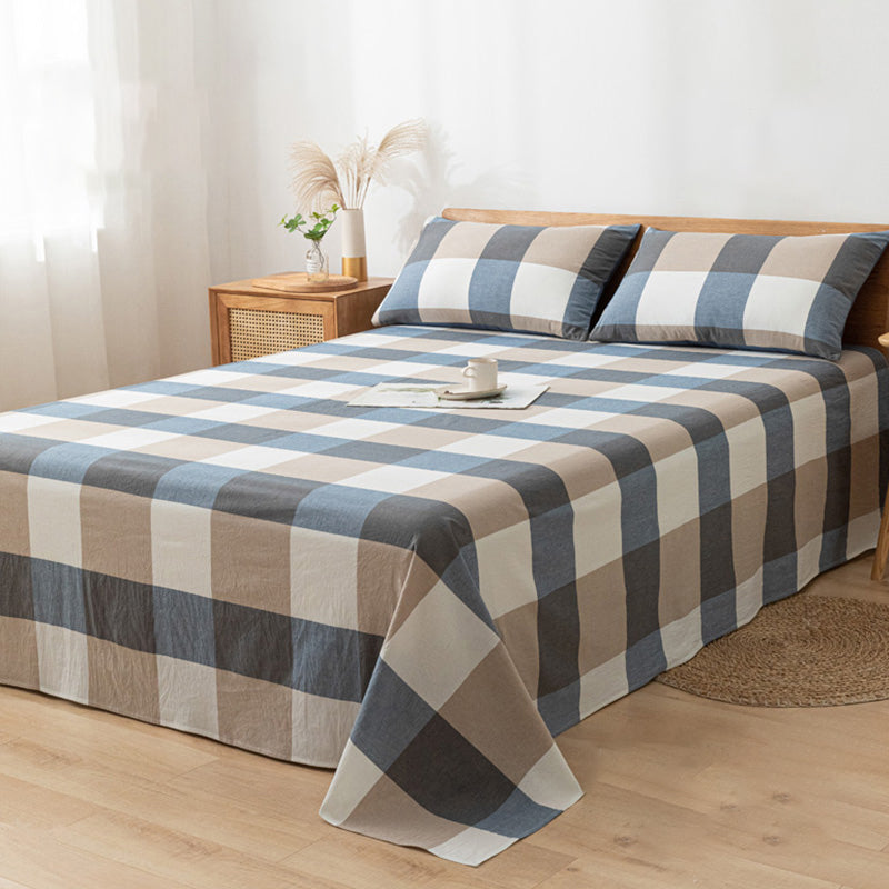 Cotton Breathable Sheet Set Soft Fade Resistant Bed Sheet Set