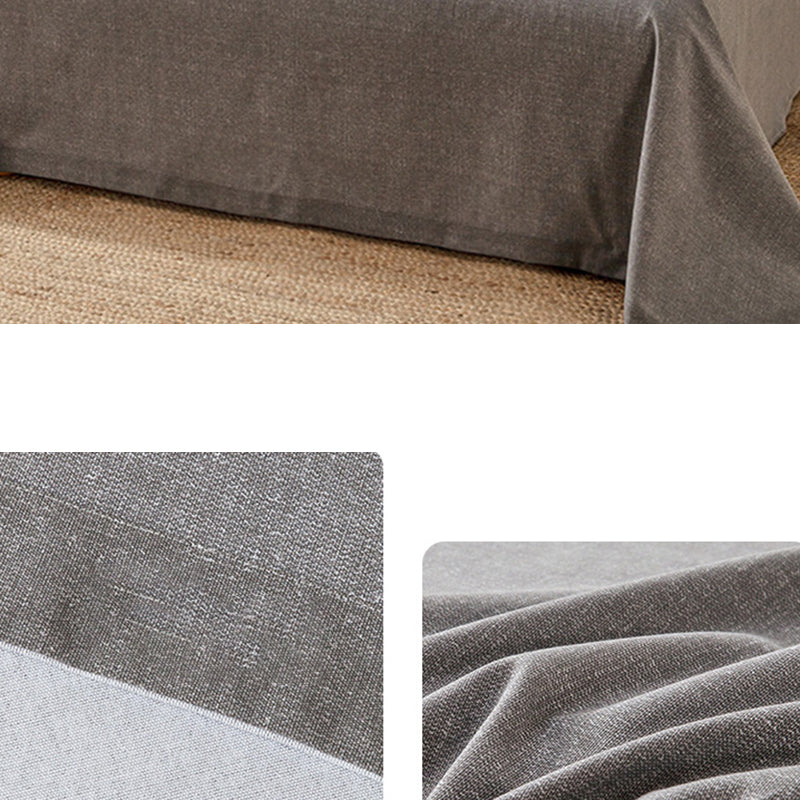 Non-Pilling Sheet Set Cotton Fade Resistant Breathable Soft Bed Sheet Set