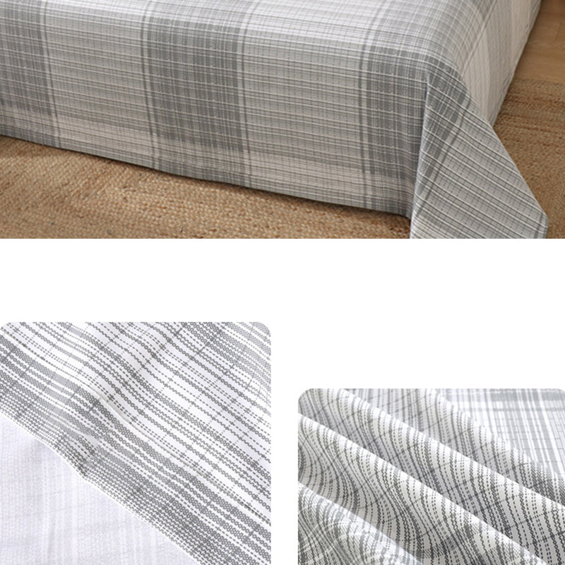 Non-Pilling Sheet Set Cotton Fade Resistant Breathable Soft Bed Sheet Set