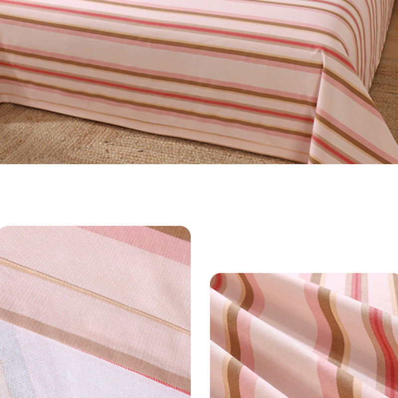 Non-Pilling Sheet Set Cotton Fade Resistant Breathable Soft Bed Sheet Set