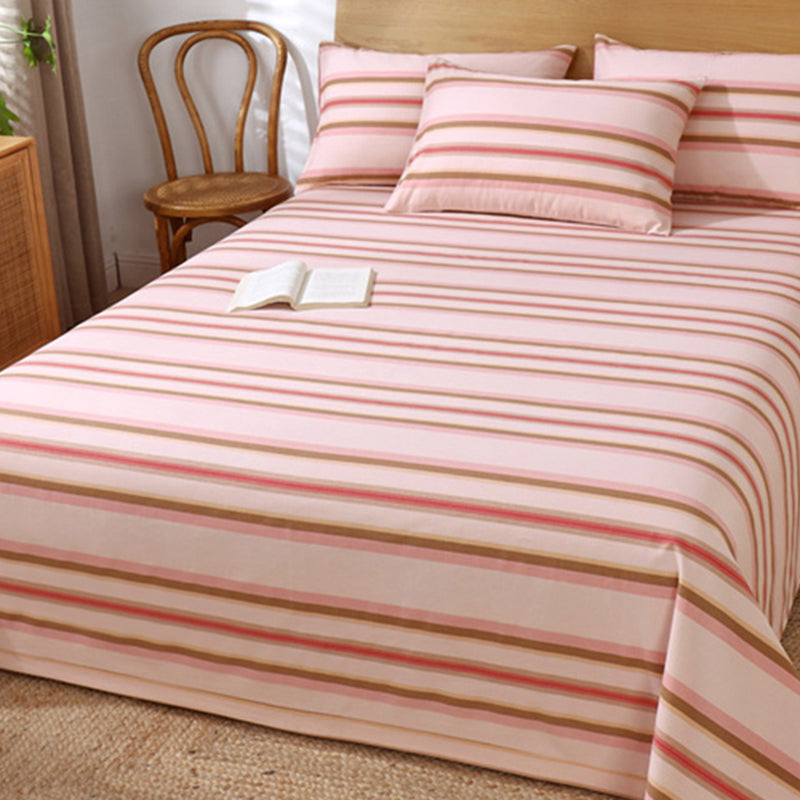 Non-Pilling Sheet Set Cotton Fade Resistant Breathable Soft Bed Sheet Set