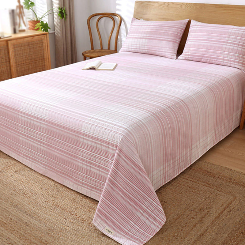 Non-Pilling Sheet Set Cotton Fade Resistant Breathable Soft Bed Sheet Set