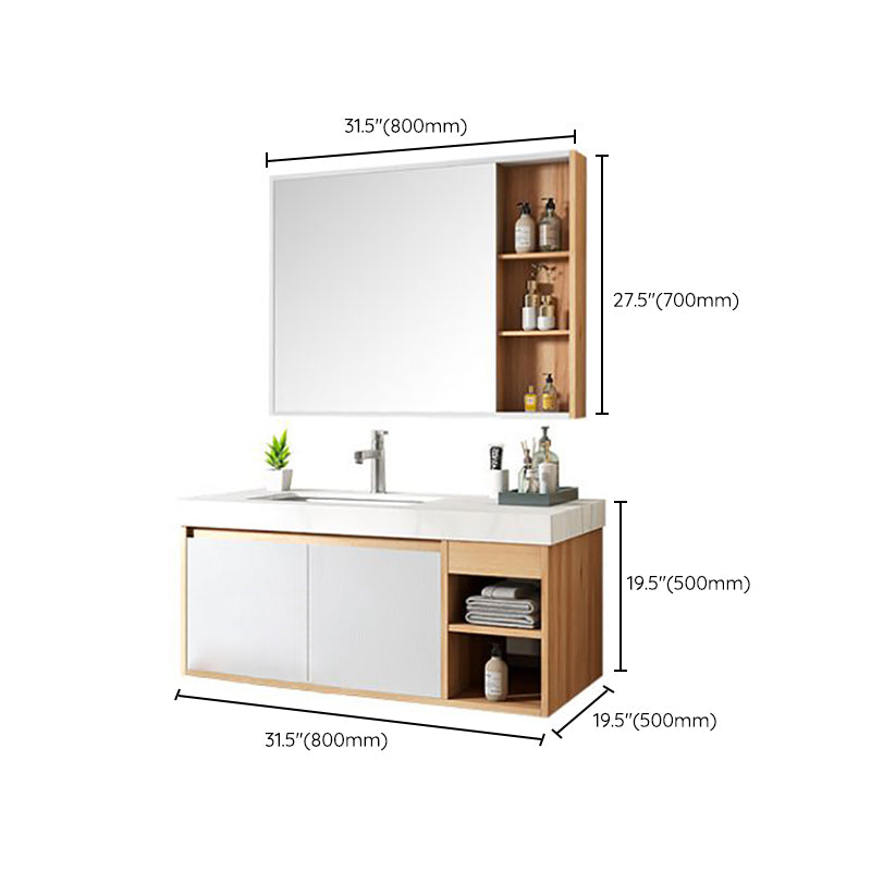 Contemporary Sink Cabinet Mirror Cabinet Bathroom Space Saver Vanity