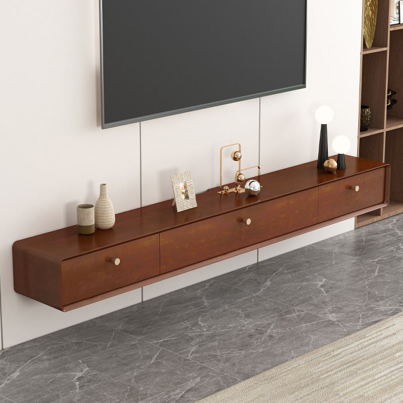 Modern TV Stand Console Wooden Wall-mounted TV Stand with Drawers