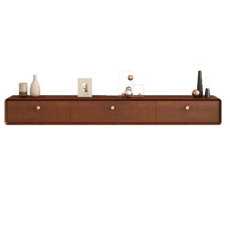 Modern TV Stand Console Wooden Wall-mounted TV Stand with Drawers