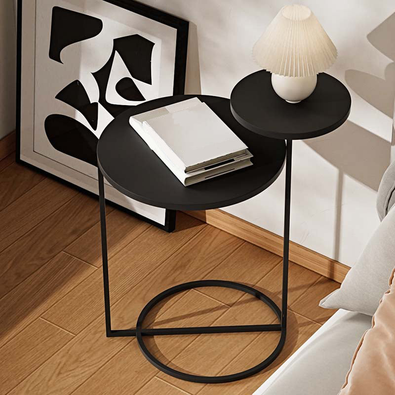 Metal Bedside Cabinet Industrial Style Accent Table Nightstand for Bedroom