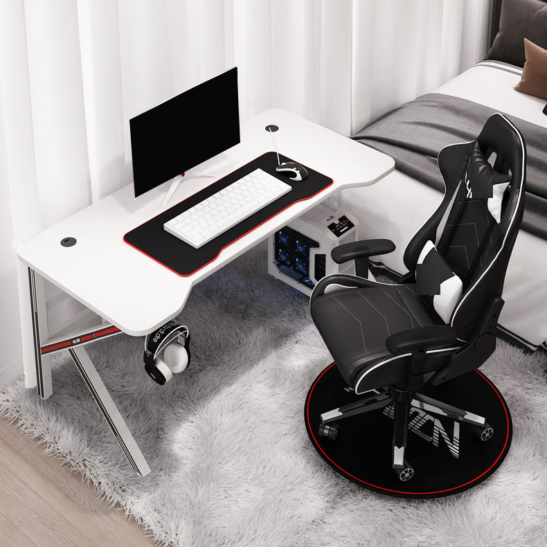 Cable Management Computer Desk Contemporary Dormitory Gaming Desk