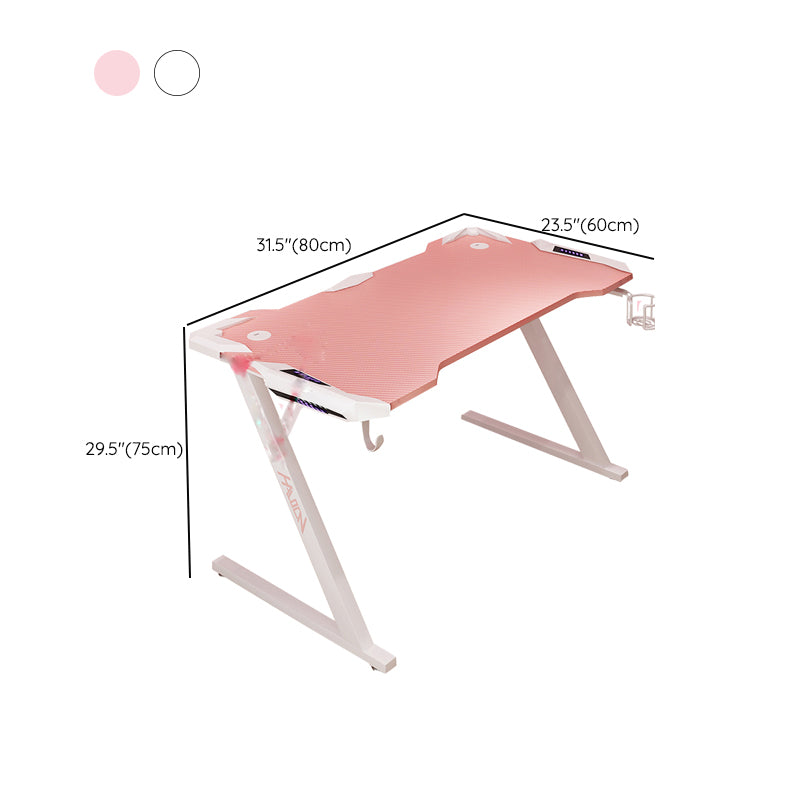 Cable Management Computer Desk Contemporary Dormitory Gaming Desk