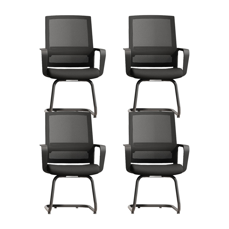 Mid Back Home Office Chair Black Frame Modern Conference Chair